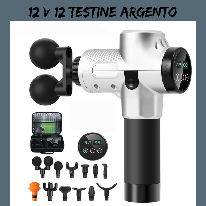 Massaggiatore a Pistola Professionale - Massaggio Intenso, Relax e Recupero Muscolare a Casa o Dove Vuoi.