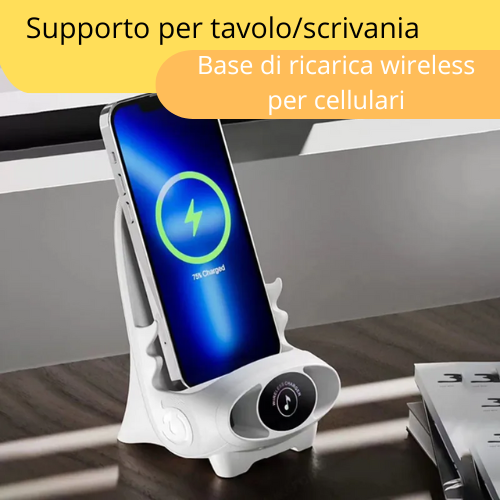 🔋 Supporto di Ricarica Wireless Magnetico con Ventola Raffreddamento – Compatibile con iPhone | 15W Max | | USB-Type C.