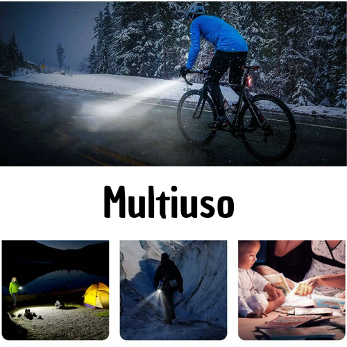 Bike Light Set Front Light with Taillight USB Rechargeable Easy to Install 3 Modes Bicycle Accessories for the Bicycle Road MTB