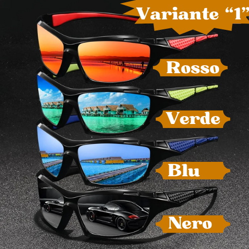 🕶️ Occhiali da Sole Unisex Polarizzati – Leggeri, Resistenti, Antiriflesso, Protezione UV Totale.