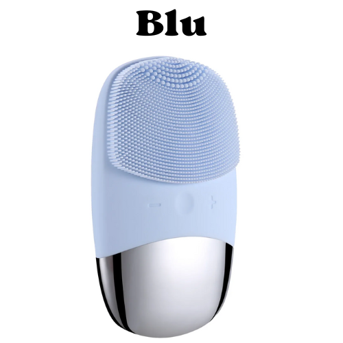 Spazzola Pulizia Viso Elettrica in Silicone | Vibrazione Ultrasonica, USB Ricaricabile, Impermeabilità IPX7 | Per Tutti i Tipi di Pelle – Compatta e Portatile.