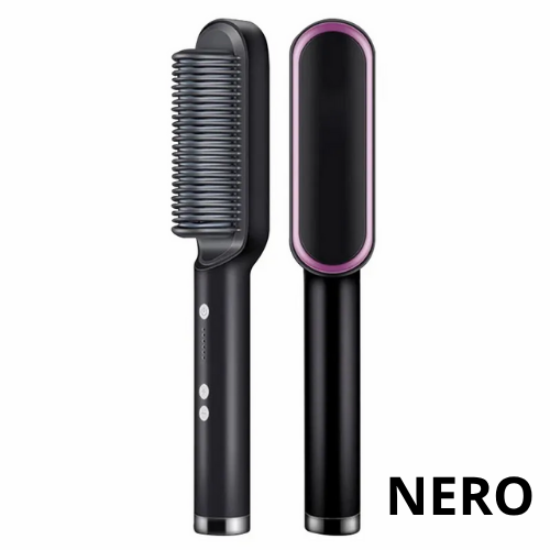 Piastra per lisciare i capelli multifunzionale. Pettine agli ioni negativi per lo styling antiscottatura.