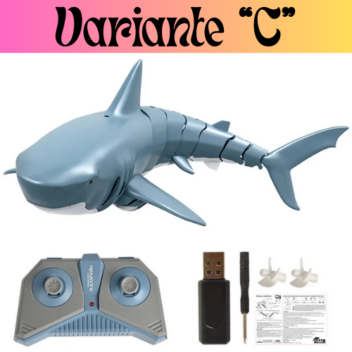 Pesce telecomandato con radiocomando 2.4 ghz copertura fino 30 metri. Scegli tra i vari tipi di pesci a disposizione. Divertimento in acqua con controllo a distanza