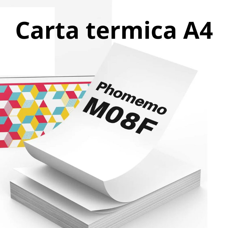 Carta Termica A4 (210 x 297 mm) Phomemo – Per Stampanti Termiche Portatili Phomemo M08F.