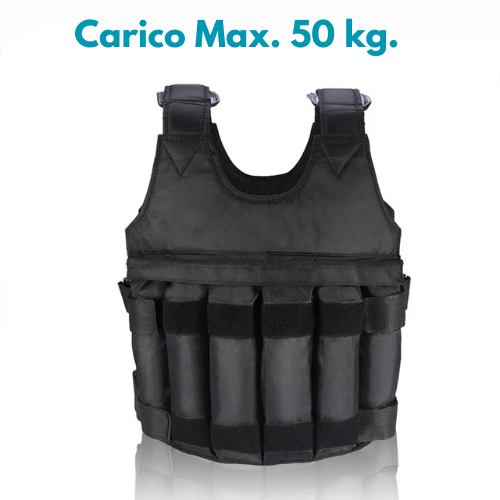 Giubbotto, Manicotti, Gambali Zavorrati Professionale Unisex. Allenamento Intensivo e Personalizzato Per Aumento Della Forza Esplosiva.