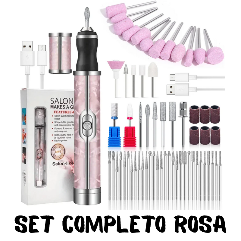 Trapano/smerigliatore ricaricabile per unghie. Kit per manicure e pedicure trapano con accessori