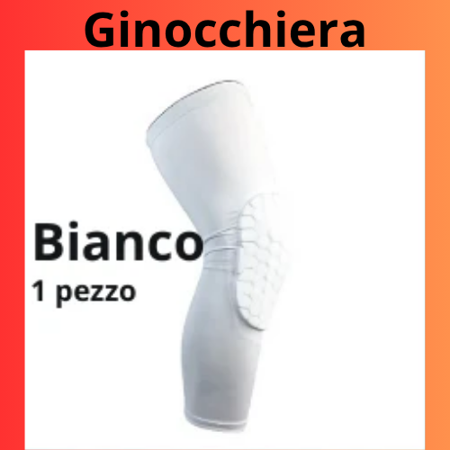 Ginocchiere e gomitiere per bambini con maniche a compressione a nido d'ape. Protezioni sportive per basket, calcio, etc.