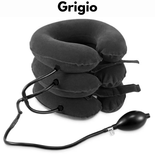 Collare di Trazione Cervicale Gonfiabile – Sollievo per Dolori al Collo, Spalle e Cervicale | Regolabile per Decompressione, Postura e Relax.