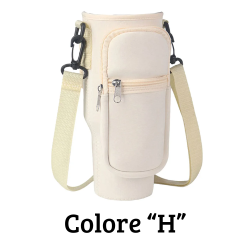 Borsa per il trasporto di bottiglia - thermos Quencher. In neoprene con tracolla.