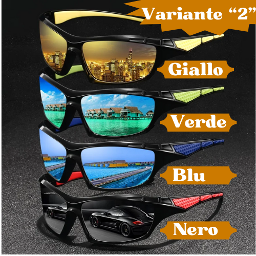 🕶️ Occhiali da Sole Unisex Polarizzati – Leggeri, Resistenti, Antiriflesso, Protezione UV Totale.