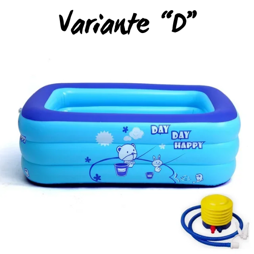120cm/130cm Inflatable Square Swimming Pool Children Inflatable Pool Bathing Tub Baby Kid Home Outdoor Large Home Outdoor Pool