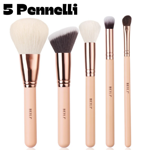 💖 Pennelli Trucco – Kit Professionale Da 5 a 28 Pezzi – Set Completo per Make-up Viso e Occhi.