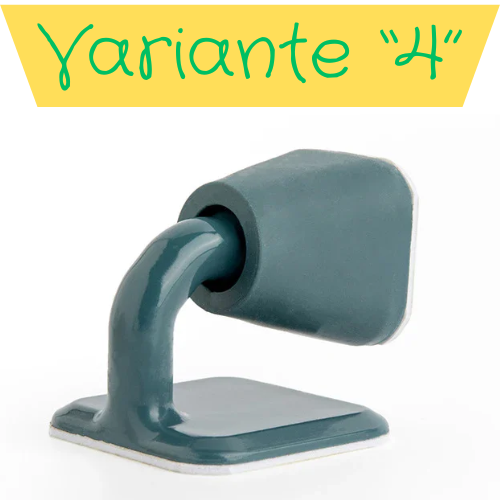 Fermaporta autoadesivo in silicone. Protezione della parete e della porta da urti violenti.