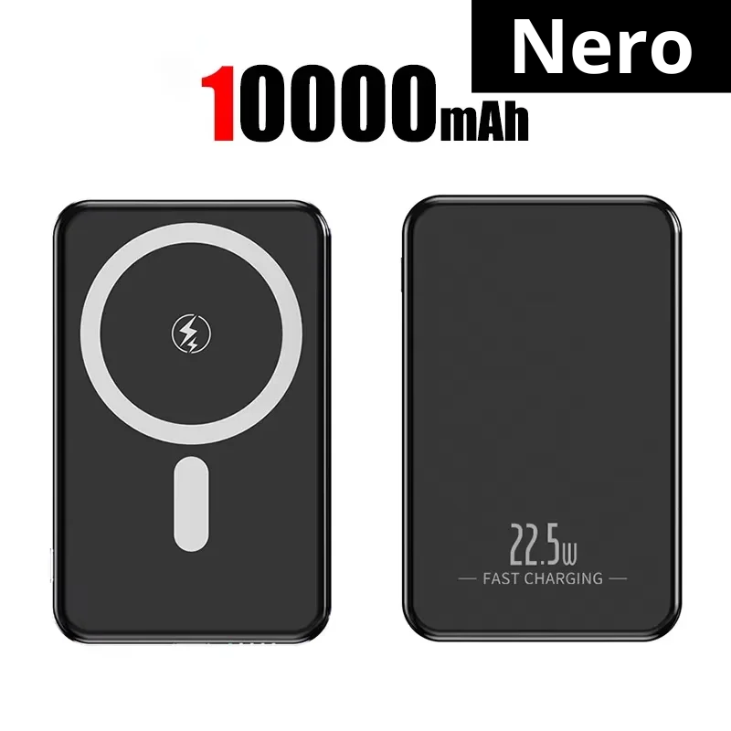 Power Bank a carica rapida magnetica. A scelta 10000-30000 o 50000 mAh, disponibile in tre colori.