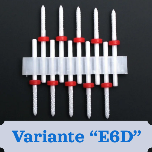 Punte per unghie in pietra di ceramica, Set 10 frese per trapano “nail art”. Essenziali per manicure/pedicure, cura delle unghie.