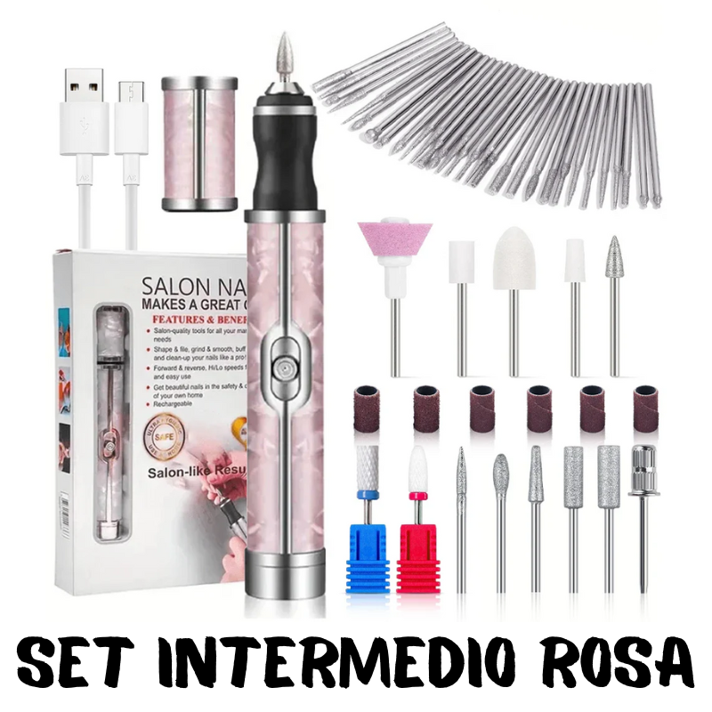 Trapano/smerigliatore ricaricabile per unghie. Kit per manicure e pedicure trapano con accessori