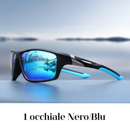 Occhiali da Sole Polarizzati Antiriflesso Uomo Donna – Montatura in lega sfumata, Protezione UV400, Leggeri e Resistenti – Disponibili in Vari Colori.