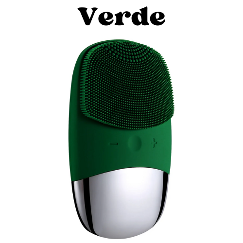 Spazzola Pulizia Viso Elettrica in Silicone | Vibrazione Ultrasonica, USB Ricaricabile, Impermeabilità IPX7 | Per Tutti i Tipi di Pelle – Compatta e Portatile.