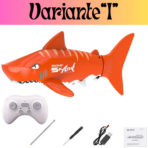 Pesce telecomandato con radiocomando 2.4 ghz copertura fino 30 metri. Scegli tra i vari tipi di pesci a disposizione. Divertimento in acqua con controllo a distanza