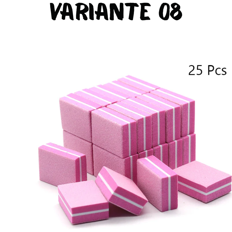 50Pc Professional Mini Nail Art buffer 100/180 Sandpaper Manicure Care File Sanding Polishing Nails File Grinding Equipment Tool