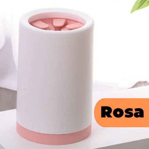 Tazza per la pulizia delle zampe dei cani. Pettini in silicone morbido, sistema a rotazione 360°, disponibile in 2 misure.