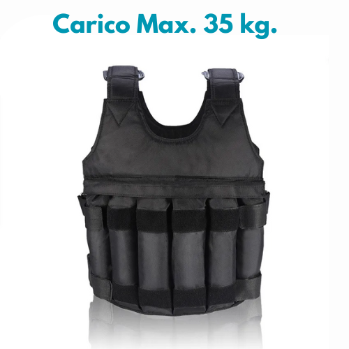 Giubbotto, Manicotti, Gambali Zavorrati Professionale Unisex. Allenamento Intensivo e Personalizzato Per Aumento Della Forza Esplosiva.