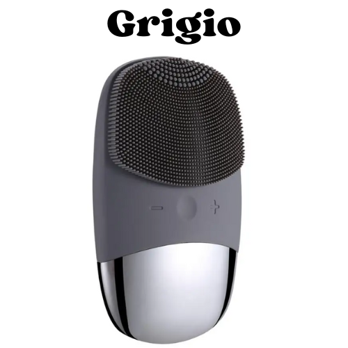 Spazzola Pulizia Viso Elettrica in Silicone | Vibrazione Ultrasonica, USB Ricaricabile, Impermeabilità IPX7 | Per Tutti i Tipi di Pelle – Compatta e Portatile.