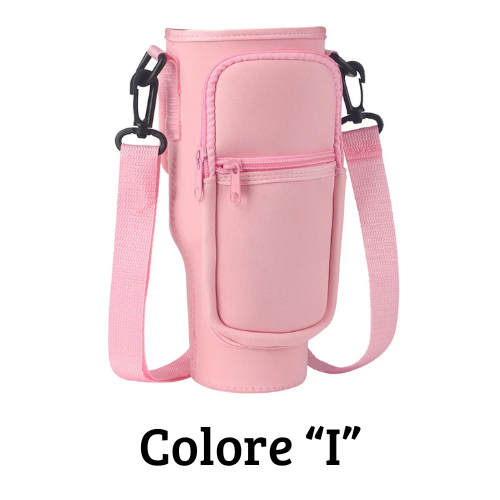 Borsa per il trasporto di bottiglia - thermos Quencher. In neoprene con tracolla.