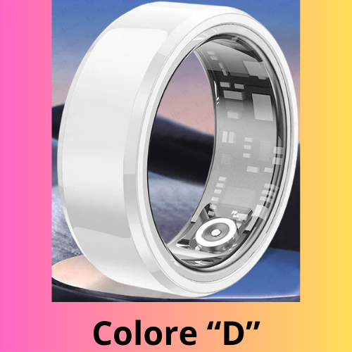 Anello smart per Android e Ios. Cardiofrequenzimetro, impermeabile IP68 fino -300 mt, multi-sport, controllo del sonno.