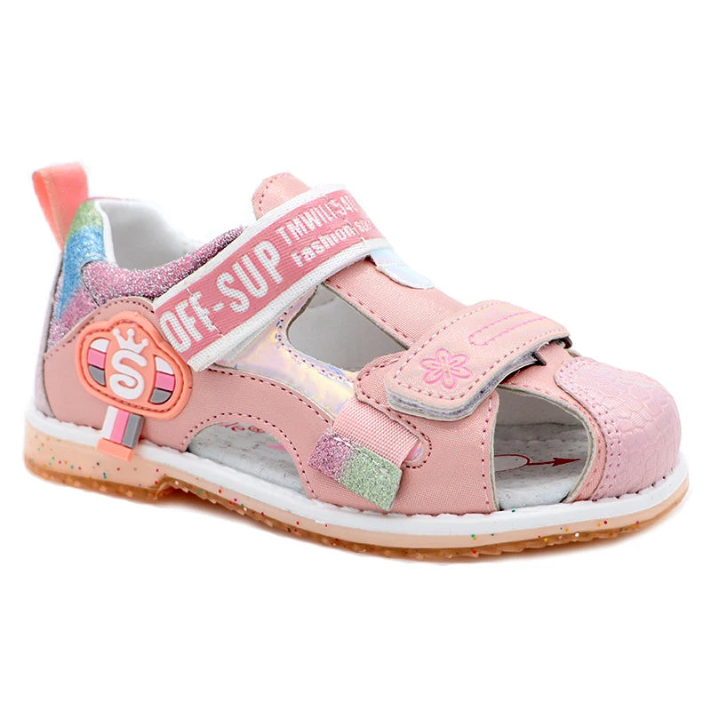 Sandali estivi unisex per bambini con chiusura a strappo. Antiscivolo e ideali per comfort, leggerezza e praticità.