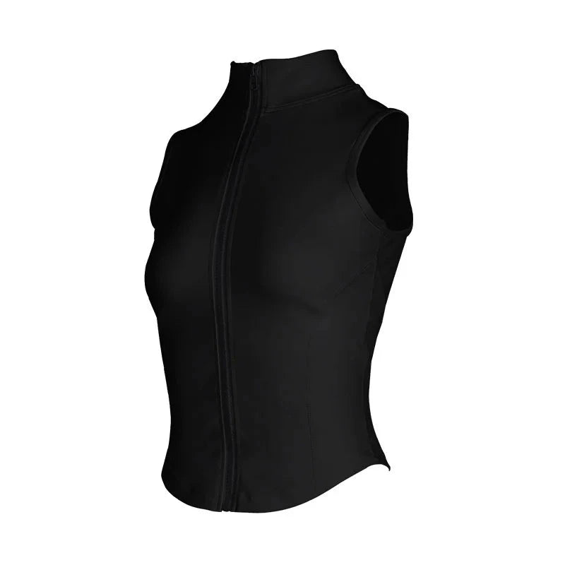 Top/T-shirt sportiva/casual, senza manica, per donna. Cinque colori e misura a scelta.