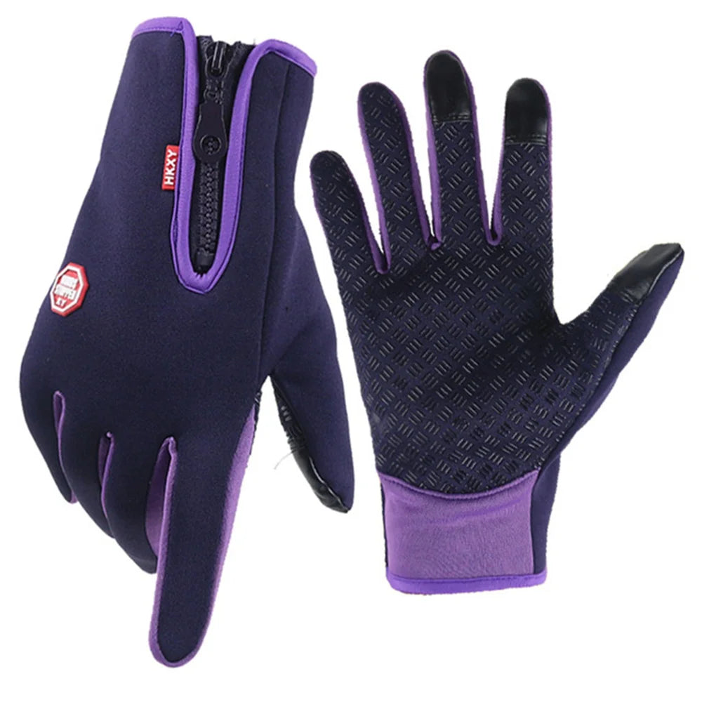 Guanti sportivi invernali antivento, impermeabili, touch screen.