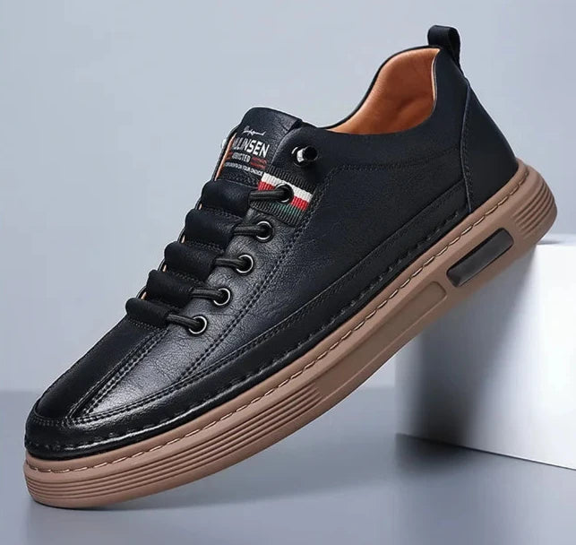 Scarpa primavera/autunno da uomo, in pelle, impermeabile, traspirante, morbida e resistente. Tre colori, dal 39 al 44.