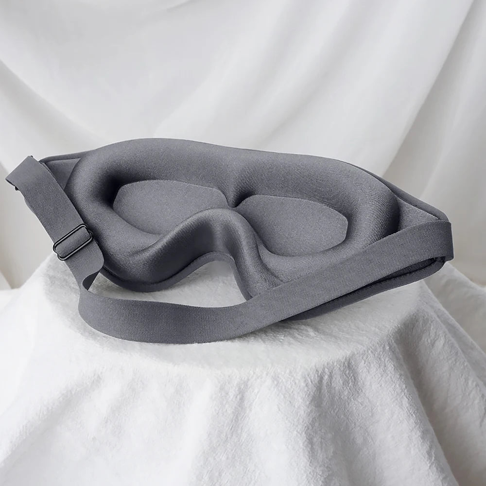 😴 Mascherina per Dormire in Memory Foam 3D – Comfort Estremo & Buio Totale.