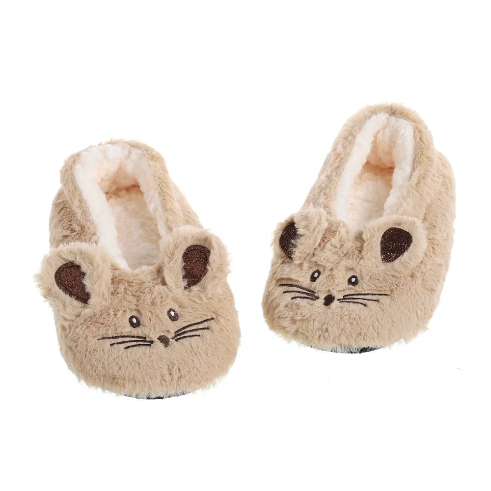 Pantofola da donna invernale. Pantofole dalla forma simpatica, morbide, calde, antiscivolo.