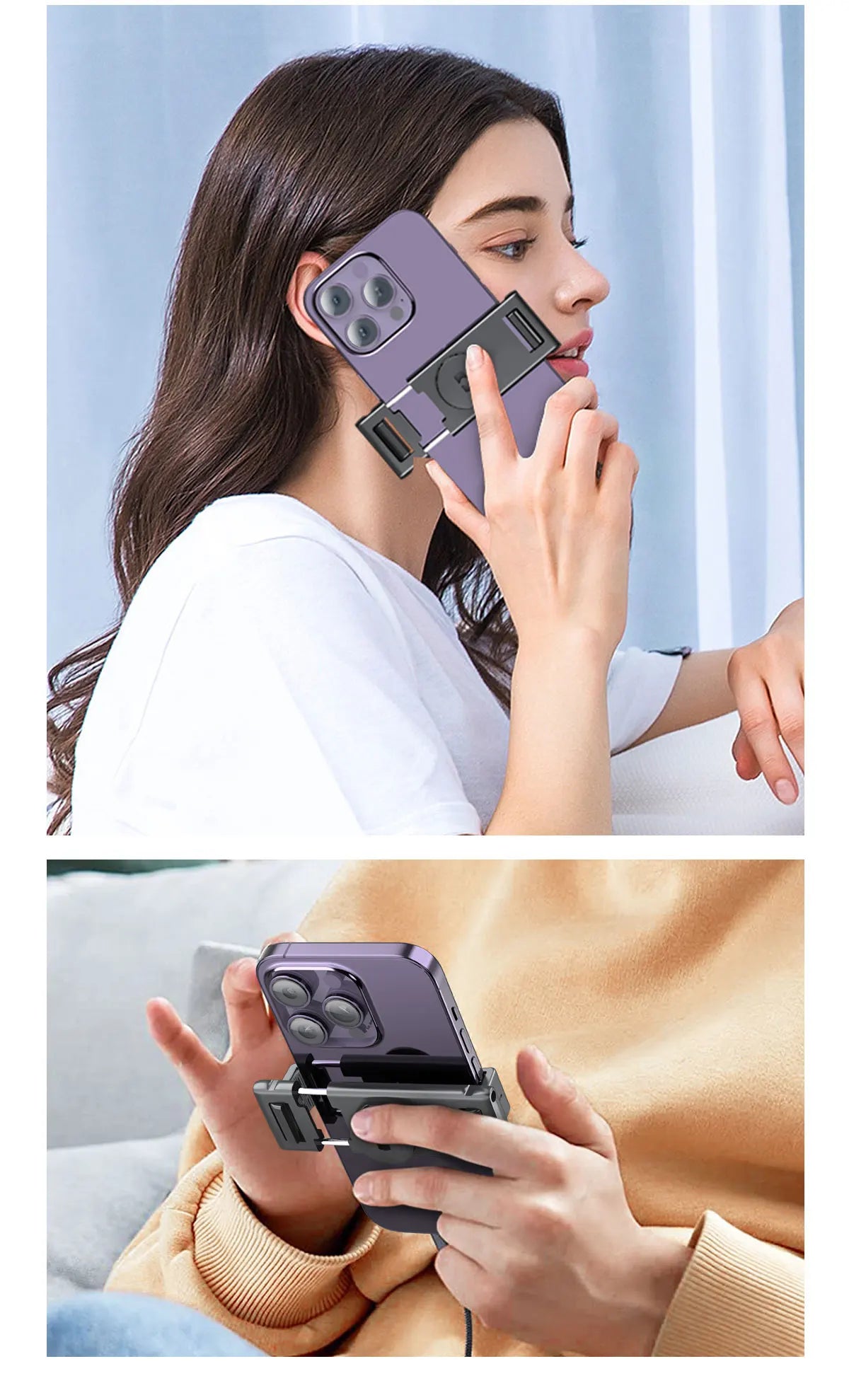 Nuovo stabilizzatore cardanico integrato con rotazione a 360 gradi, con telecomando per fotografia con movimento, rilevamento del viso.