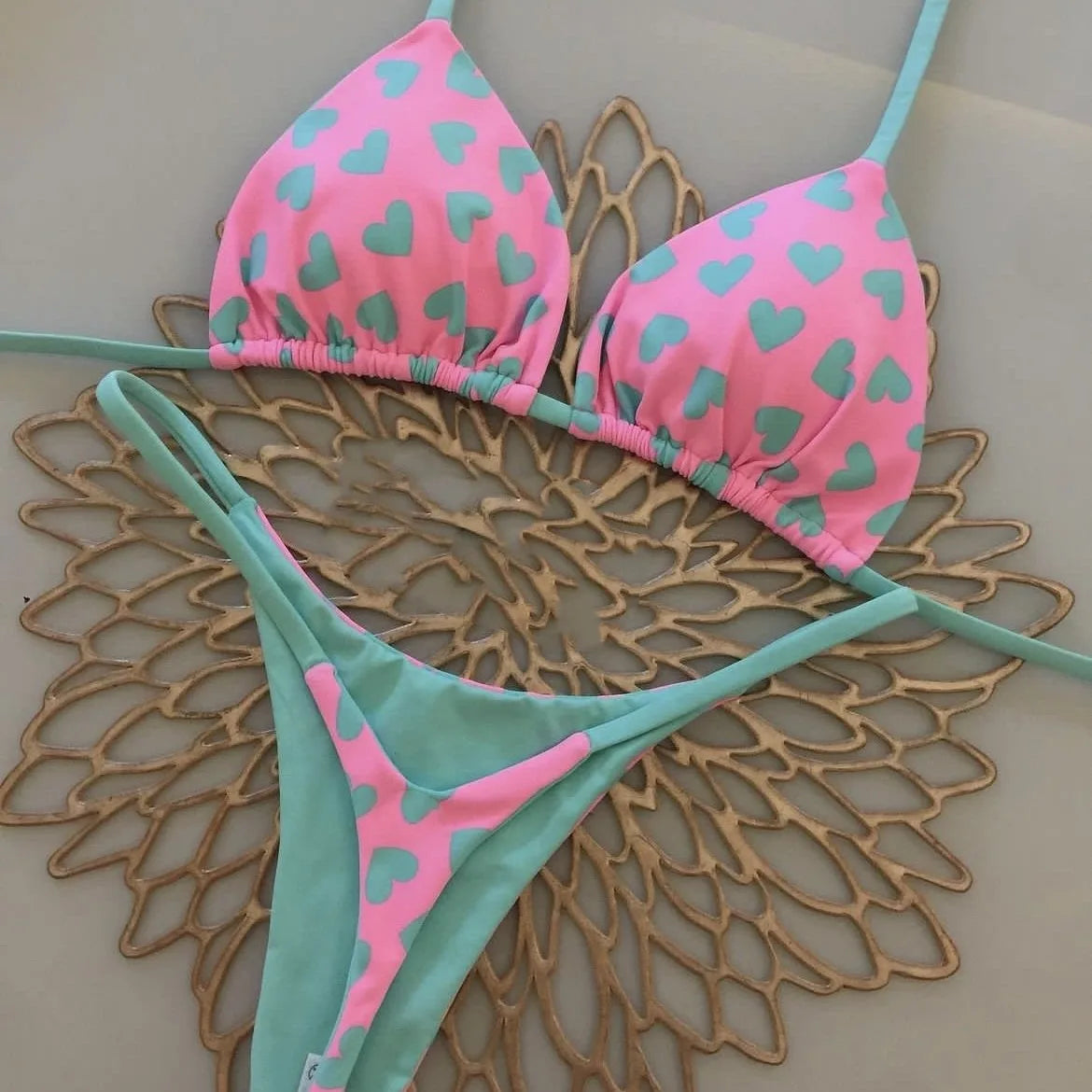 Costume Da Bagno da Donna. Set 2 pezzi con cinturino regolabile, morbido, di alta qualità, asciugatura rapida, non si restringe.