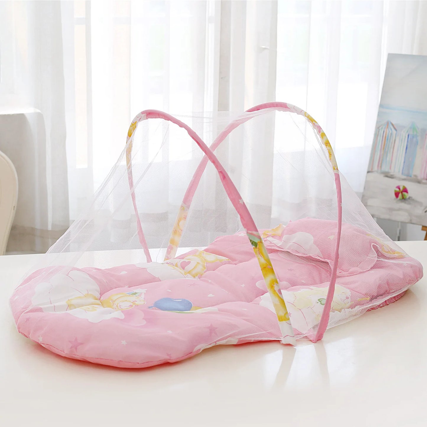 Zanzariera per bambini: pieghevole, portatile, protezione completa contro le zanzare ed altri insetti.