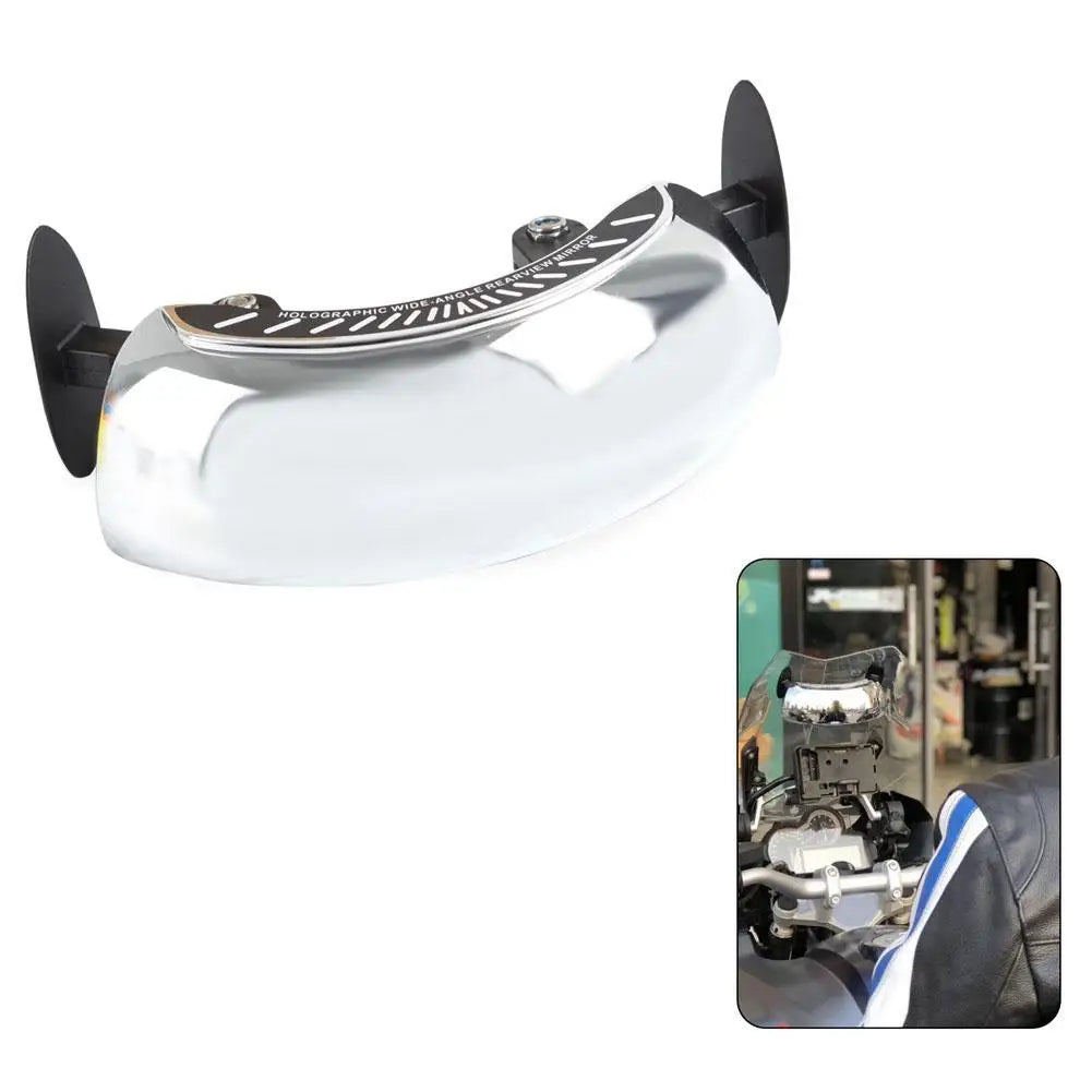 Specchietto retrovisore grandangolare di sicurezza contro angolo cieco. Universale, compatibile con molti tipi e marche di moto.