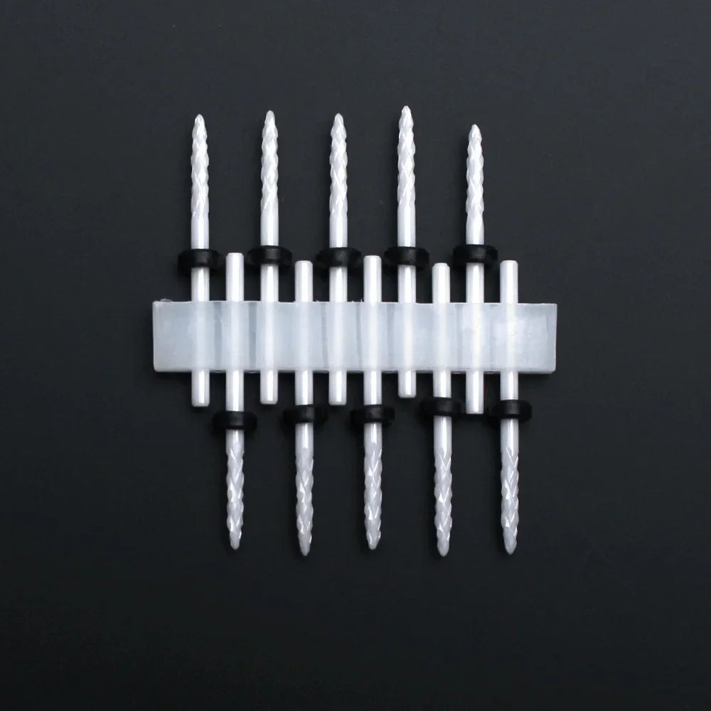 Punte per unghie in pietra di ceramica, Set 10 frese per trapano “nail art”. Essenziali per manicure/pedicure, cura delle unghie.