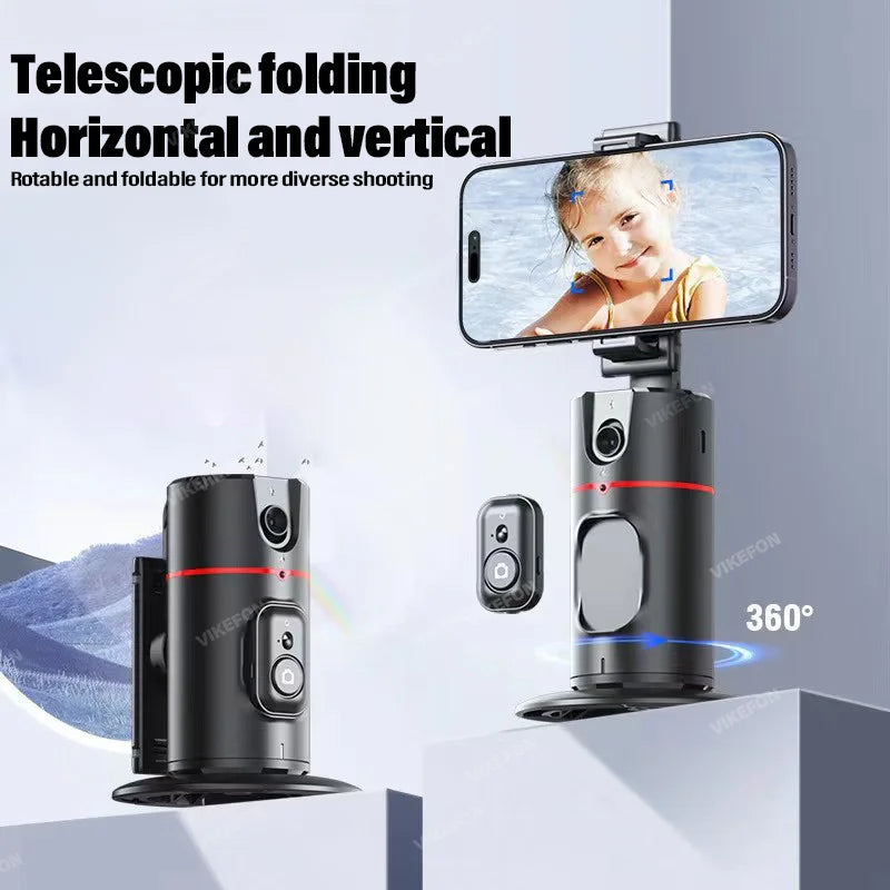 Nuovo stabilizzatore cardanico integrato con rotazione a 360 gradi, con telecomando per fotografia con movimento, rilevamento del viso.