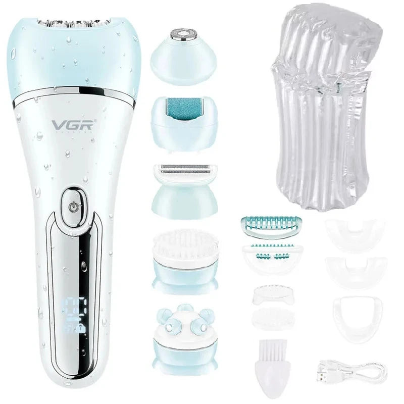 💎 Epilatore Elettrico 6 in 1 Donna – Ricaricabile, Waterproof, Viso & Corpo.
