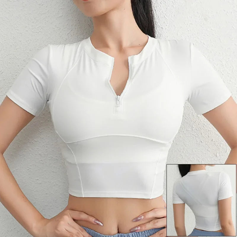 Top/T-shirt sportiva/casual, manica lunga, per donna. Misure e 9 colori a scelta.