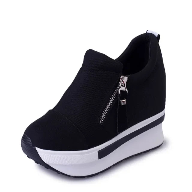 Scarpa sportiva da donna, suola alta. Elegante, antiscivolo e colorata. Ultra traspirante, leggera, comodità ai tuoi piedi.