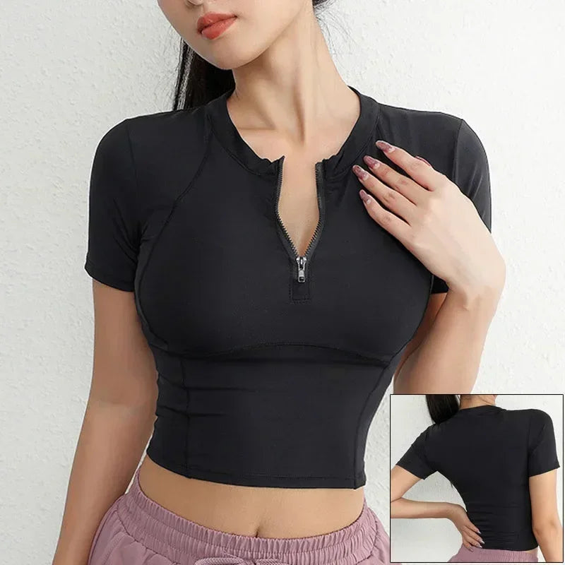 Top/T-shirt sportiva/casual, manica lunga, per donna. Misure e 9 colori a scelta.