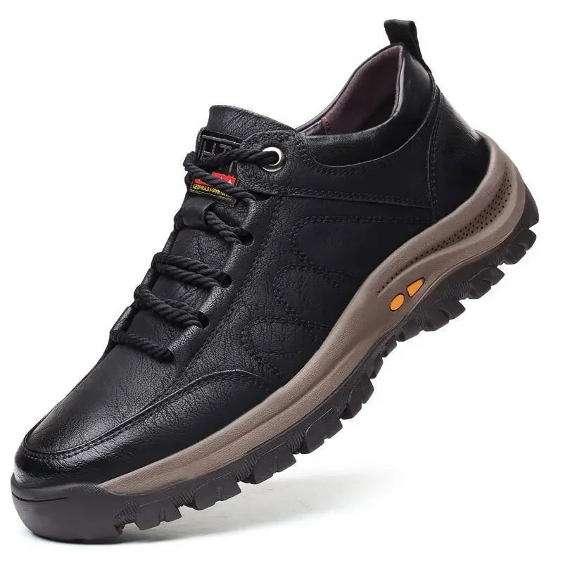 Scarpa da uomo, in pelle poliestere, impermeabile, traspirante, morbida.