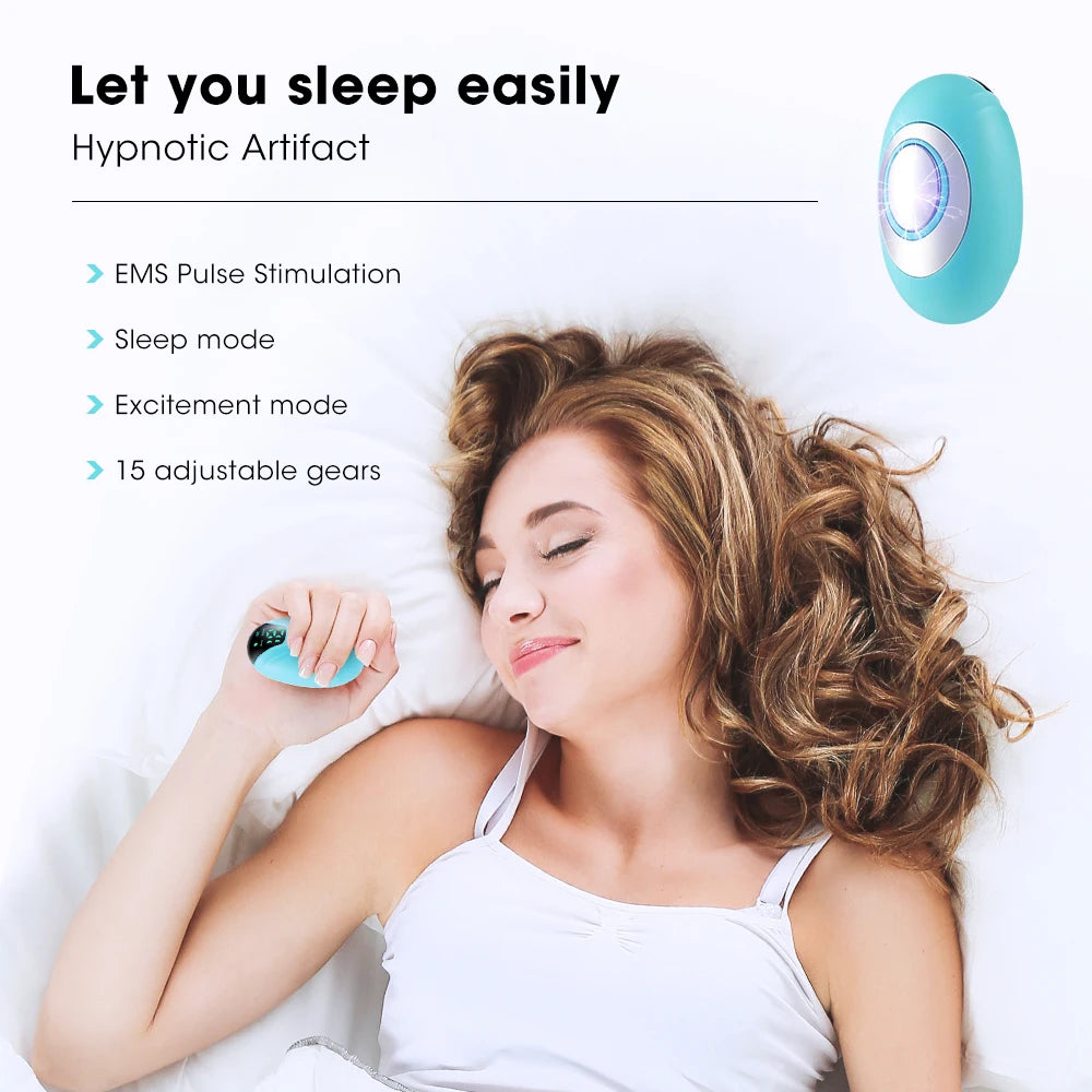 Dispositivo EMS per il Sonno – Rilassamento e Addormentamento Rapido Senza Farmaci.