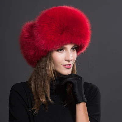 Cappello da Donna in Poliestere e Pelliccia Sintetica: Eleganza e Calore per l'Inverno.