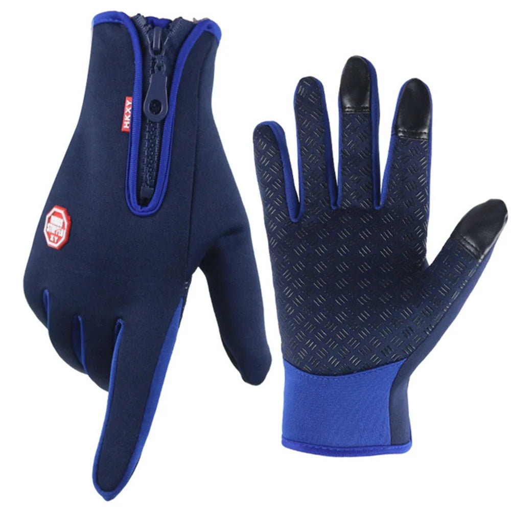 Guanti sportivi invernali antivento, impermeabili, touch screen.