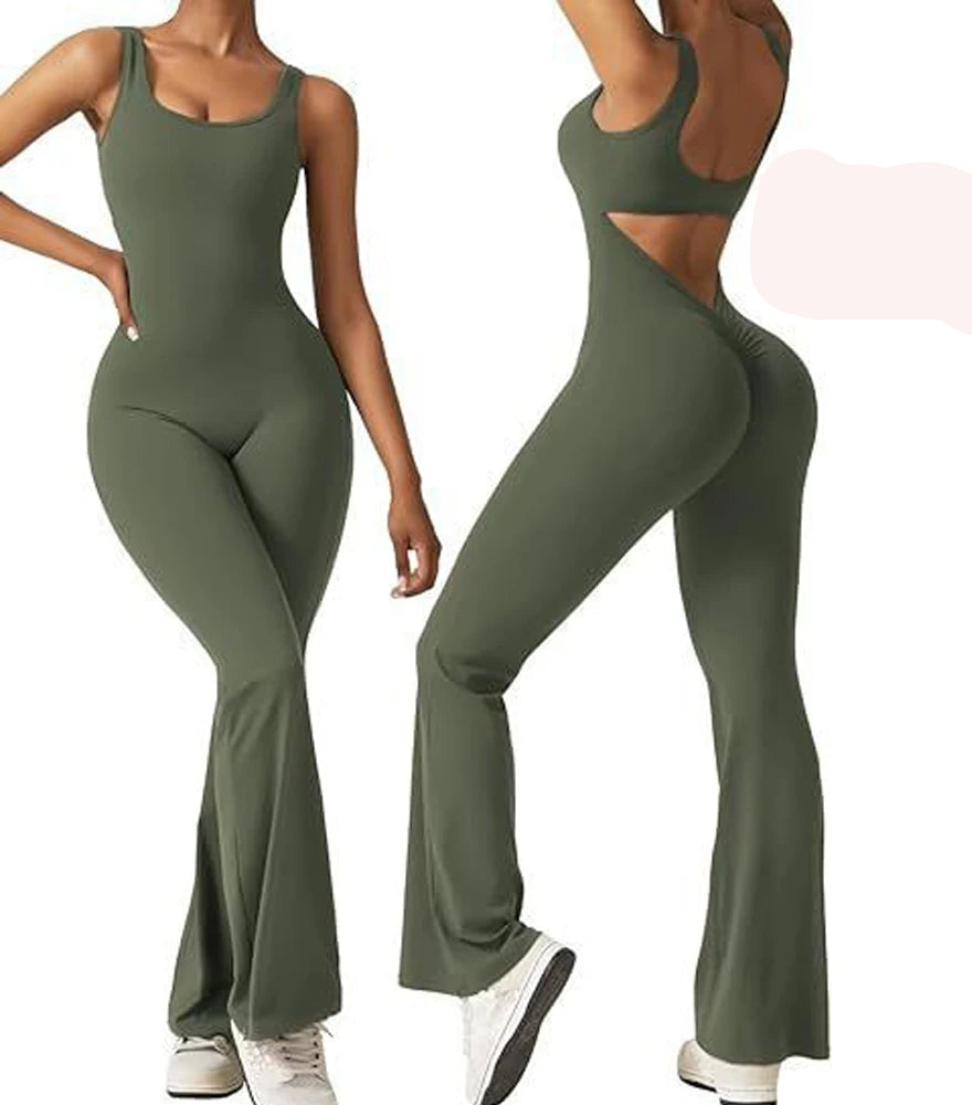 Tuta completa con top. Set pezzo unico elasticizzato, sportivo/casual da donna, 5 colori, 4 taglie.